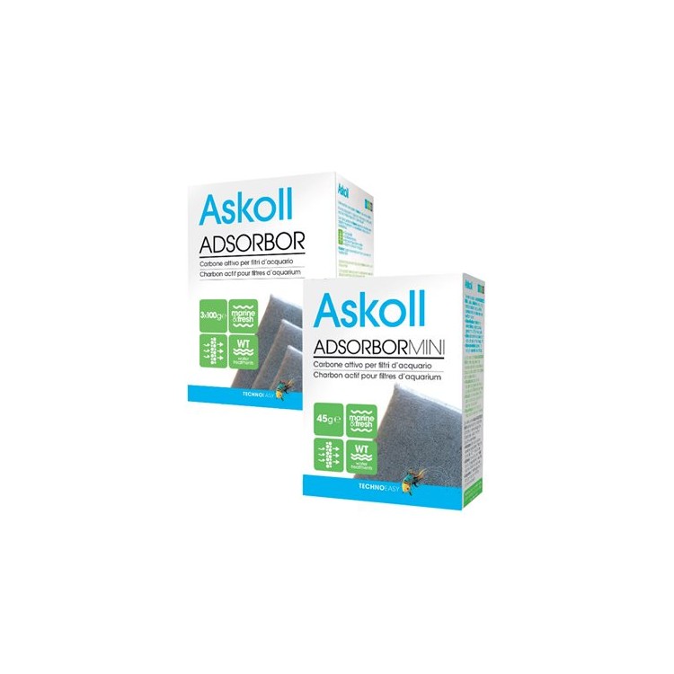 Materiale filtrante carbone Adsorbor 300gr