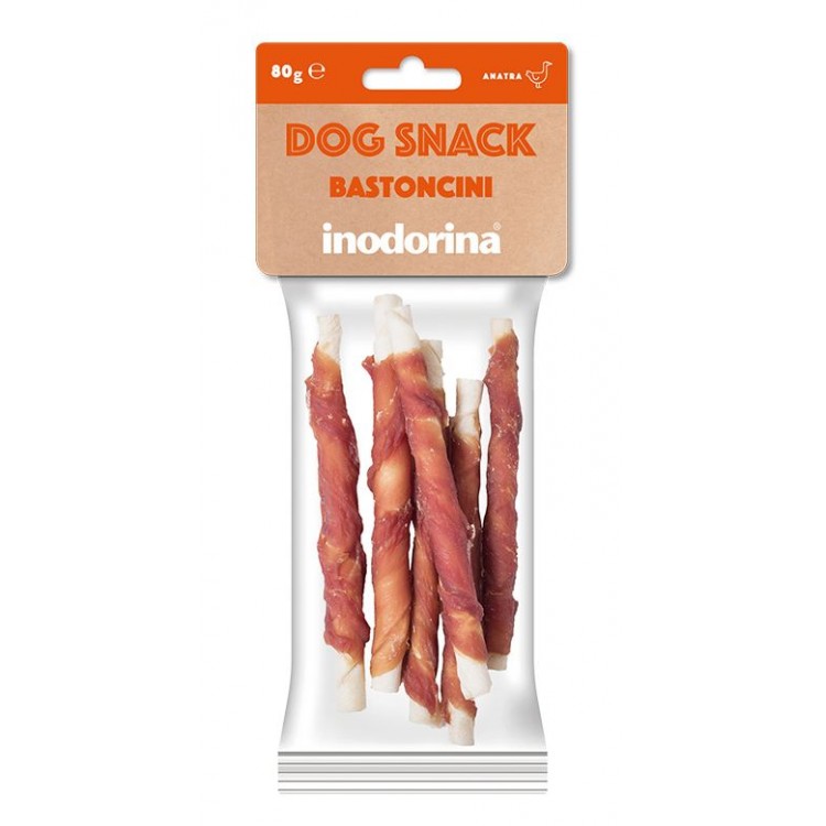 Snack Inodorina Dog Snack Bastoncini Anatra 80 g