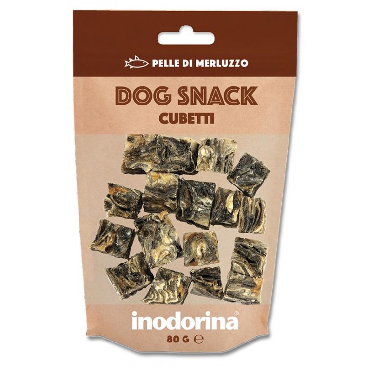 Snack Inodorina Dog Snack Cubetti Merluzzo 80 g