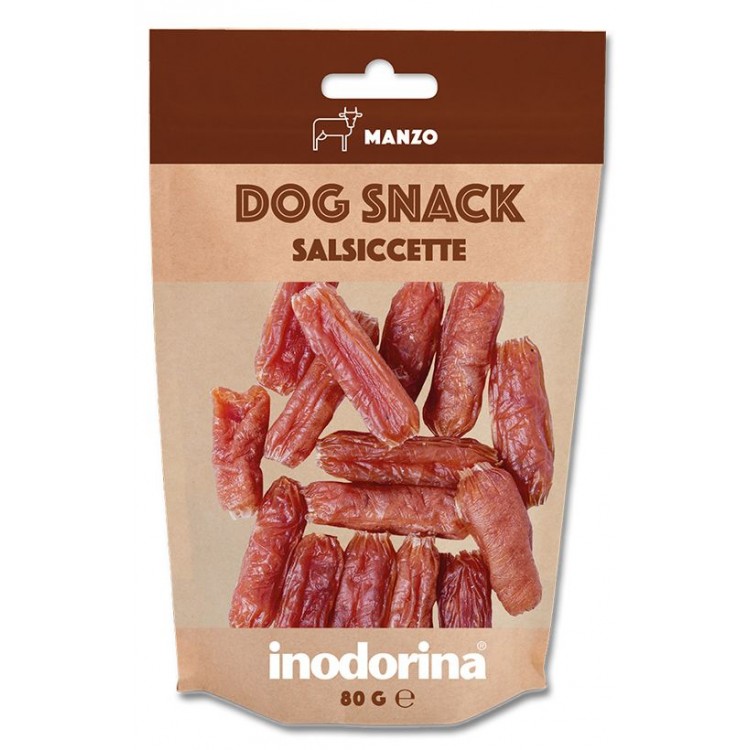 Snack Inodorina Dog Snack Salsiccette Manzo 80 g