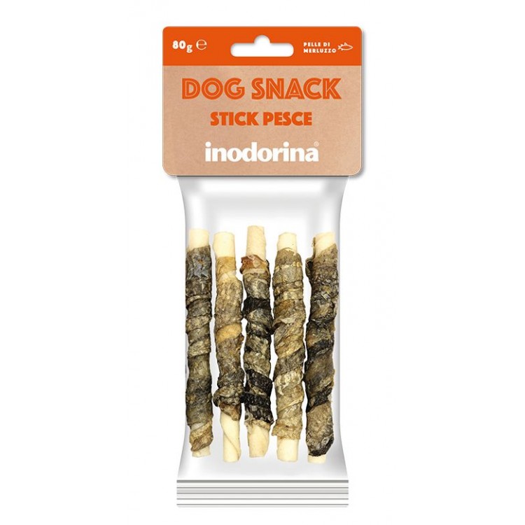 Snack Inodorina Dog Snack Stick Pesce 80 g