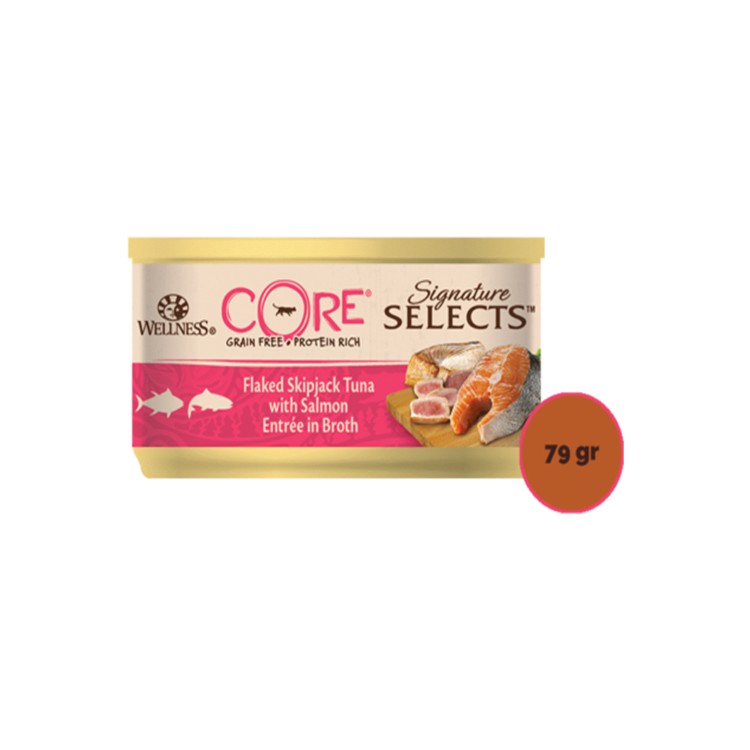 Wellness Core Signature Select Straccetti Tonno e Sgombro con Salmone 79gr