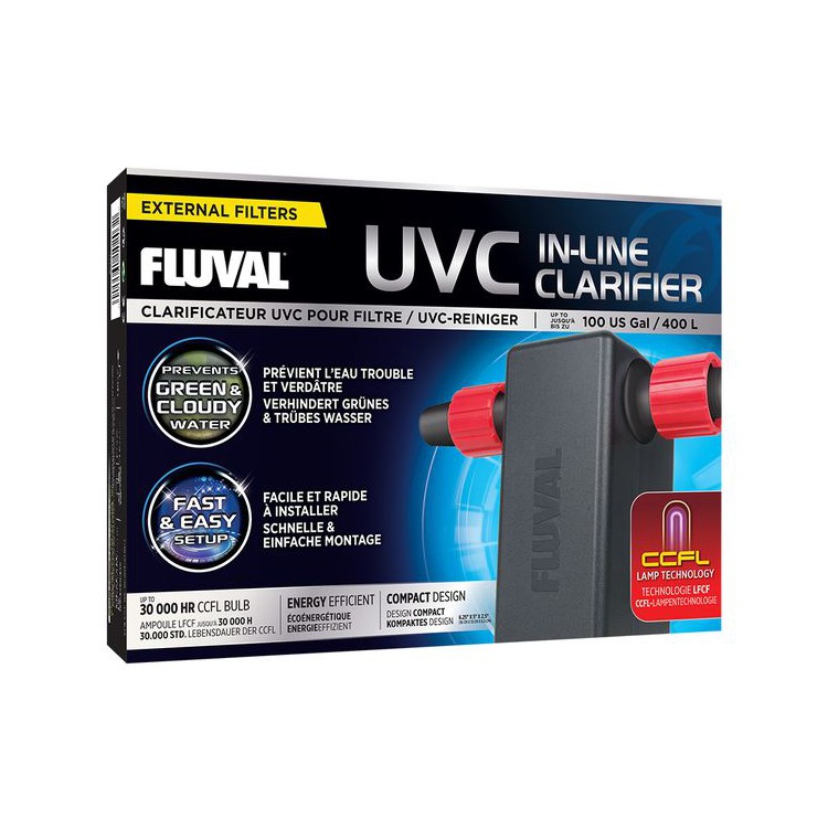 Lampada Fluval UVC In-Line chiarificatrice 400lt