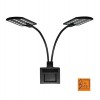 Illuminazione plafoniera led Twin led nera 14 w