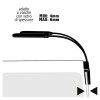 Illuminazione plafoniera led Twin led nera 14 w
