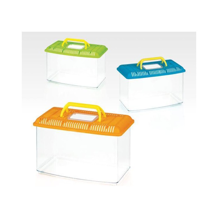 Acquario plastica con coperchio 7,5 lt 29,5x20,5x24h