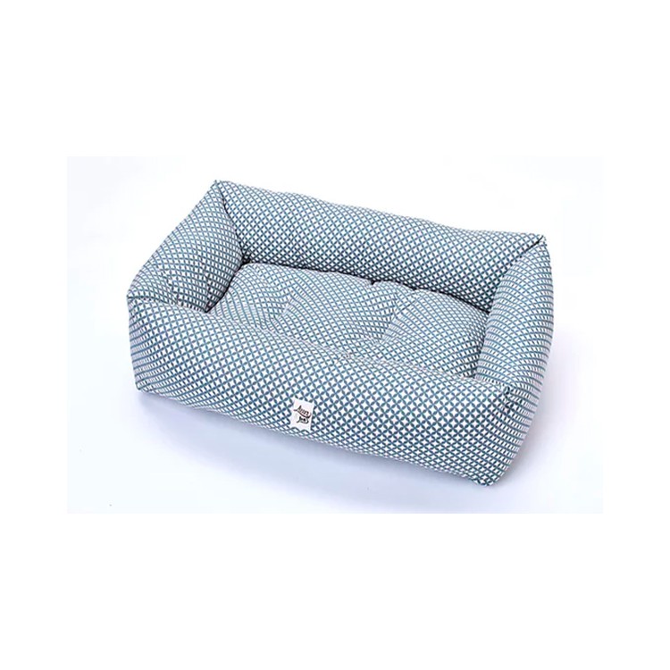 Divanetto Leo & Luna Geometrico Azzurro 80cm