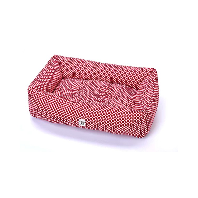 Divanetto Leo & Luna Geometrico Rosso 80cm