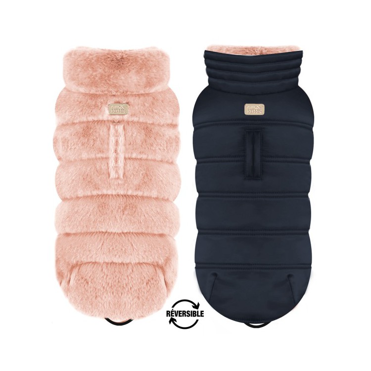 Milk&Pepper Piumino Nikita Reversibile pelliccia ecologica TG32