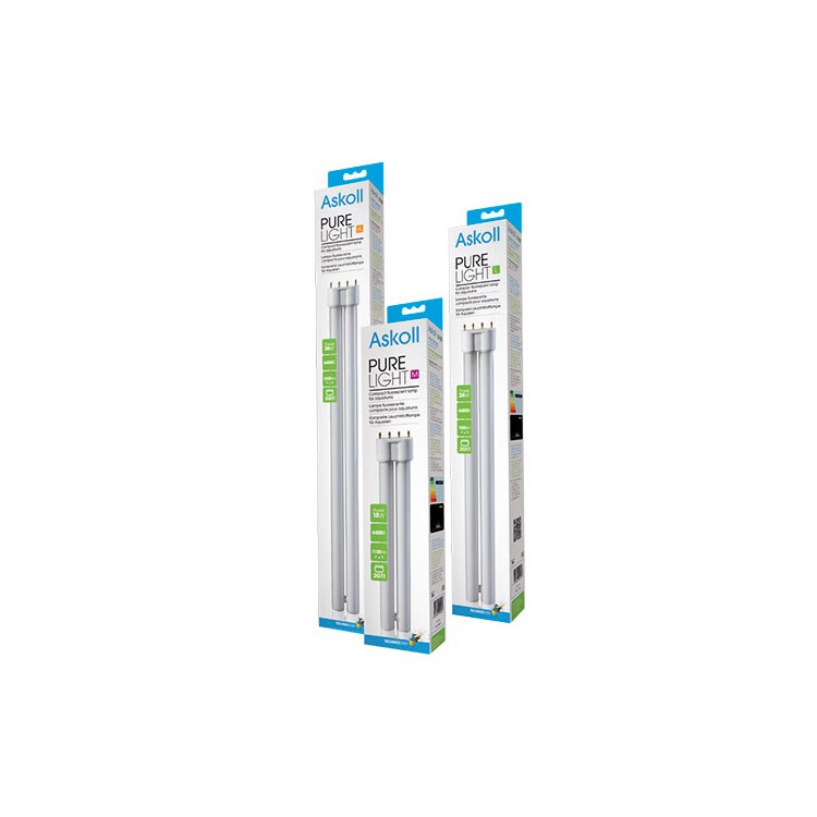 Illuminazione lampada PL attacco 2G11 18 w per acquario Pure Light M 6400 ° K