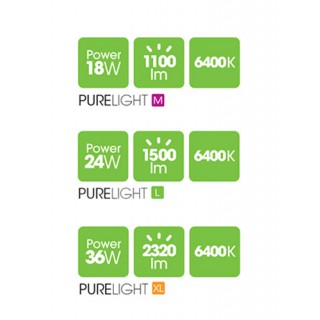 Illuminazione lampada PL attacco 2G11 18 w per acquario Pure Light M 6400 ° K