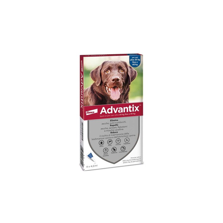 Advantix Spot-On Cani oltre 25kg 4 pipette