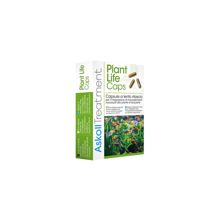 Fertilizzante da fondo Capsule a lento rilascio Plant life caps 10 capsule in blister.