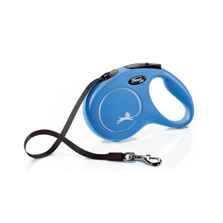 Guinzaglio Flexi classic fettuccia M (fino a 25kg) 5mt  blu