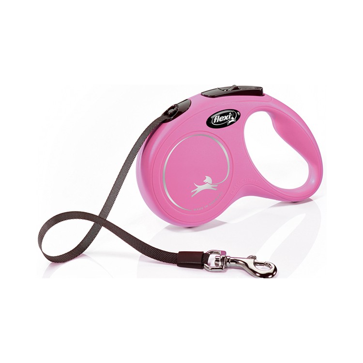 Guinzaglio Flexi Classic fettuccia S rosa 5mt 15kg