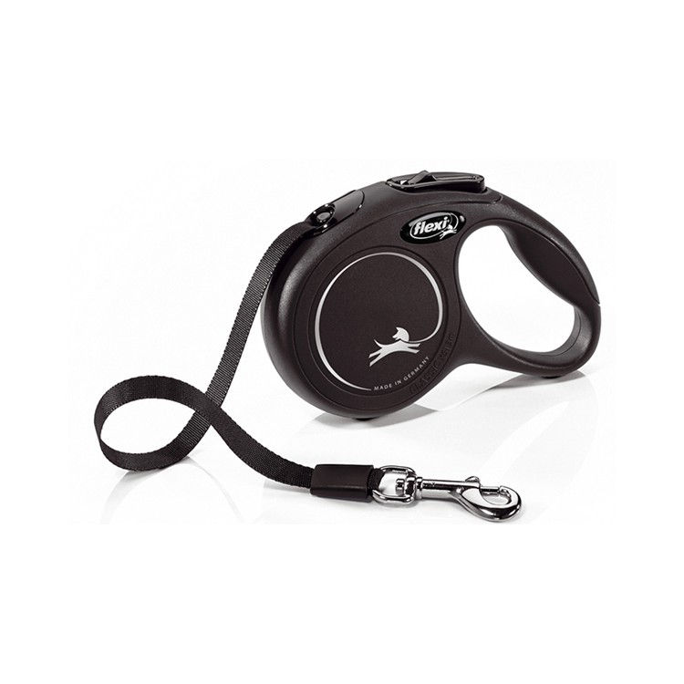 Guinzaglio Flexi Classic fettuccia XS nero 3mt 12kg