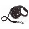 Guinzaglio Flexi Classic fettuccia XS nero 3mt 12kg