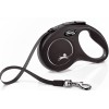 Guinzaglio Flexi New Classic fettuccia S nero 5mt 15kg
