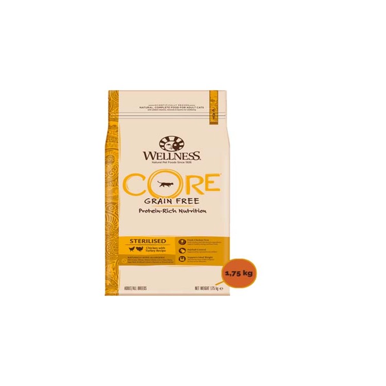Wellness Core Sterilizzato Pollo e tacchino 1,75kg