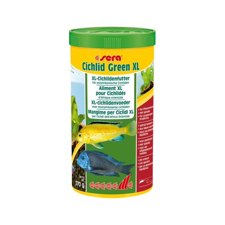 Mangime Cichlids Green XL 1000ml 370 gr