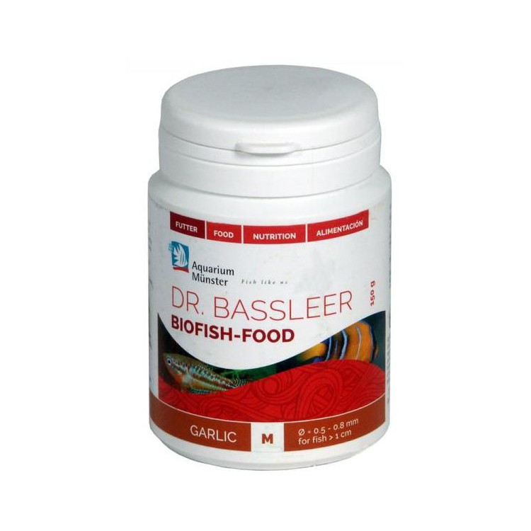 Mangime Aquarium Munster Dr. Bassleer Biofish Food Garlic M 100ml/60gr