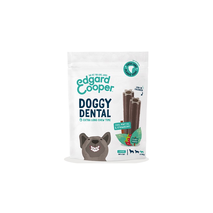Doggy Dental Small Menta e Fragola 105g 0-10kg Edgard & Cooper