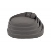Cuccia Poltrona Meridienne "Milano" grigia 90cm