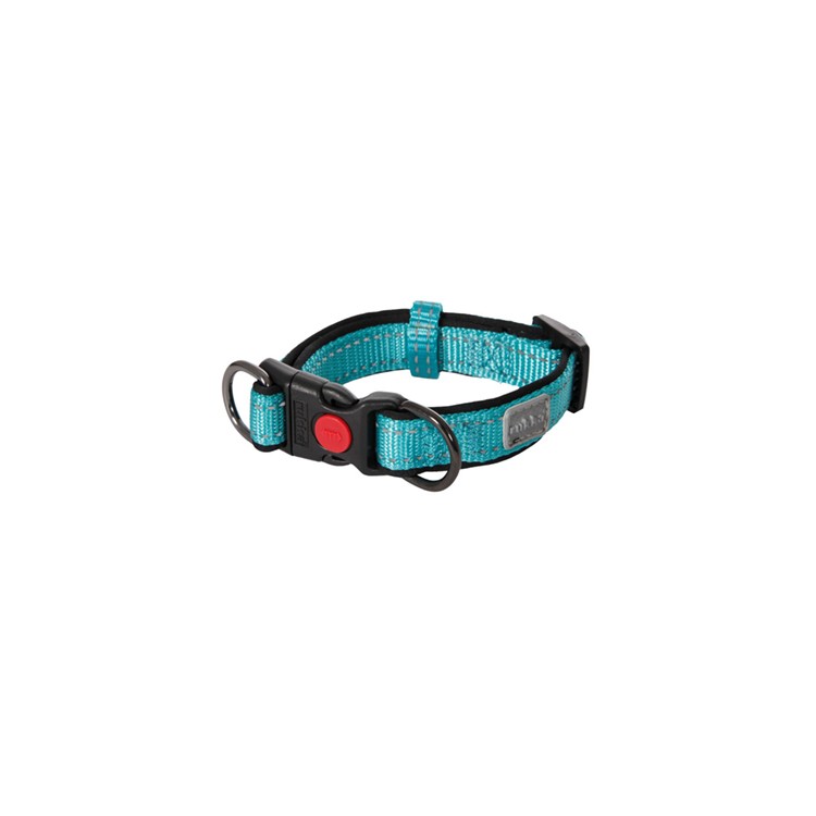 Collare solid imbottito turchese tg L
