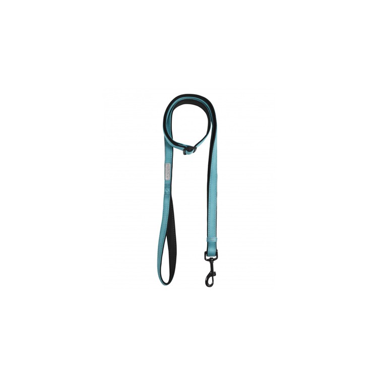 Guinzaglio solid imbottito turchese tg L