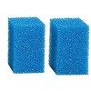 Materiale filtrante spugna blu grana grossa 8,5x8,5x13 2 pz